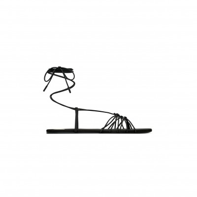 YSL BABYLONE SANDALS IN SMOOTH LEATHER 820656AAEOF1000